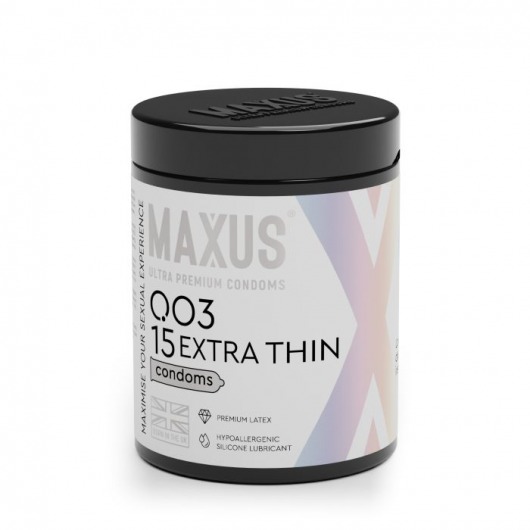 Экстремально тонкие презервативы MAXUS 003 Extra Thin - 15 шт. - Maxus - купить с доставкой в Сургуте