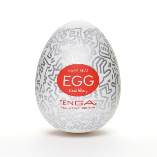 Мастурбатор-яйцо Keith Haring EGG PARTY - Tenga - в Сургуте купить с доставкой
