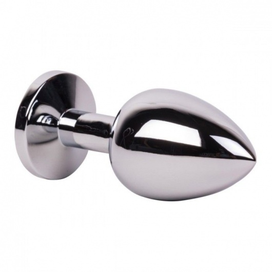 Большой стальной плаг с розовым кристаллом Pink Bubble Gum - 9,5 см. - Erotic Fantasy - купить с доставкой в Сургуте