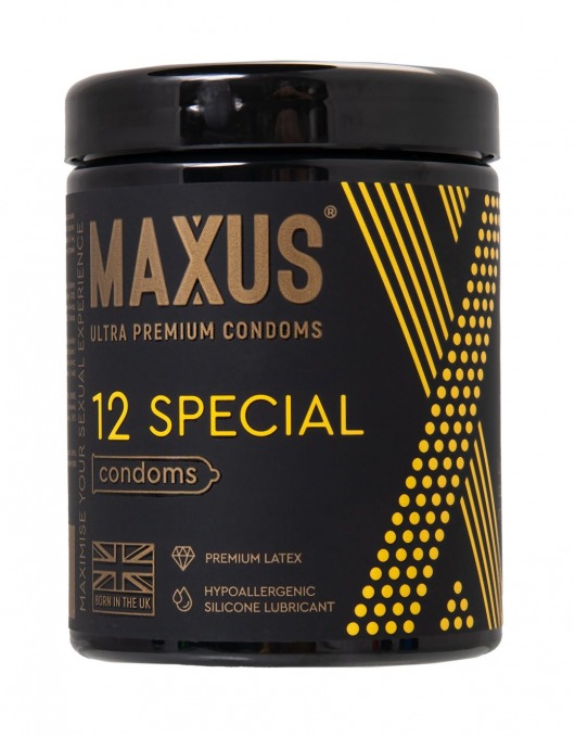 Презервативы с точками и рёбрами MAXUS Special - 12 шт. - Maxus - купить с доставкой в Сургуте