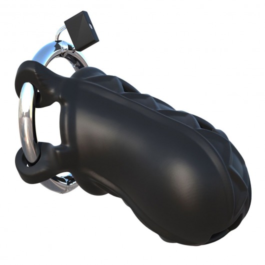 Черный замок верности Extreme Silicone Cock Blocker - Pipedream - купить с доставкой в Сургуте