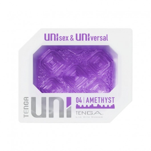Фиолетовый мастурбатор-стимулятор Tenga Uni Amethyst - Tenga - в Сургуте купить с доставкой
