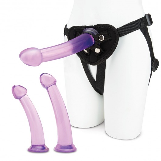 Тренировочный набор с тремя насадками Pegging Training Set - Lux Fetish - купить с доставкой в Сургуте