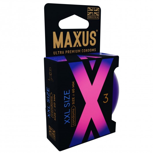 Презервативы Maxus XXL увеличенного размера - 3 шт. - Maxus - купить с доставкой в Сургуте