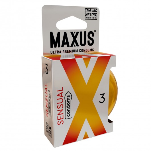 Презервативы анатомической формы Maxus Sensual - 3 шт. - Maxus - купить с доставкой в Сургуте