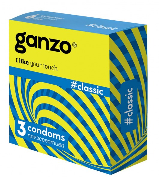 Классические презервативы с обильной смазкой Ganzo Classic - 3 шт. - Ganzo - купить с доставкой в Сургуте