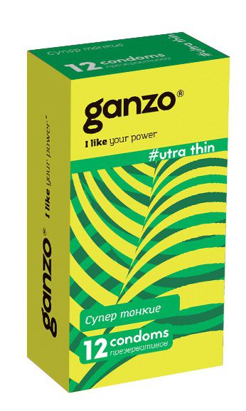 Ультратонкие презервативы Ganzo Ultra thin - 12 шт. - Ganzo - купить с доставкой в Сургуте