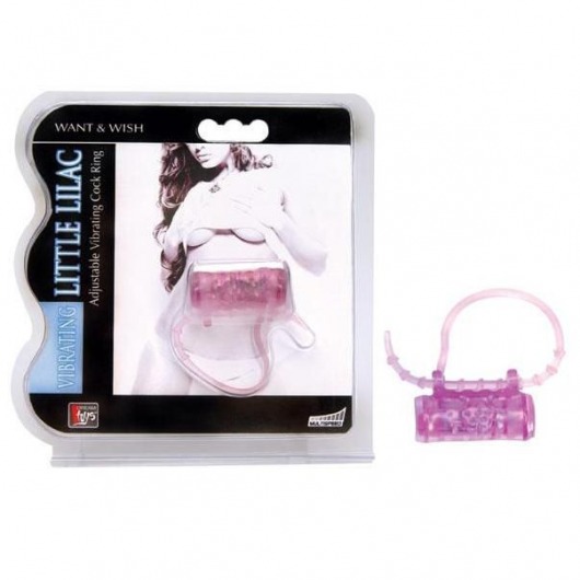 Эрекционное кольцо с вибратором LITTLE LILAC - Dream Toys - в Сургуте купить с доставкой