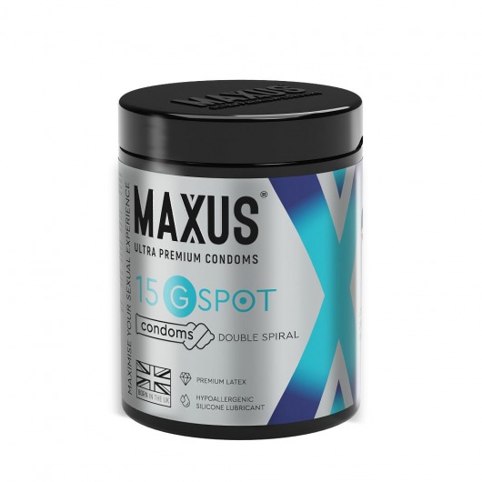 Гладкие презервативы Maxus G spot с двойной спиралью - 15 шт. - Maxus - купить с доставкой в Сургуте