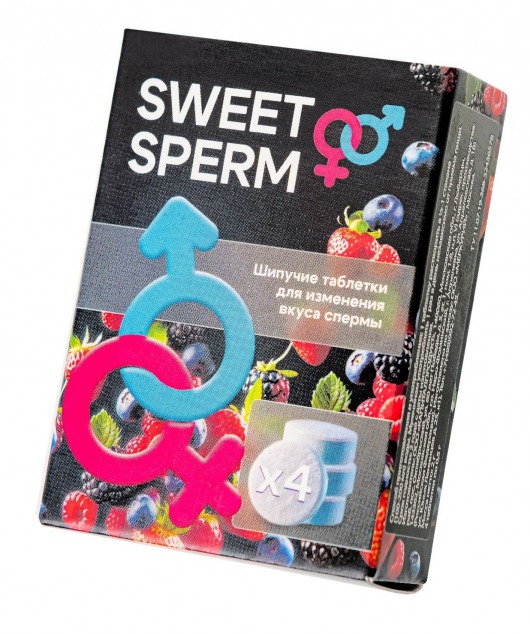 Шипучие таблетки для мужчин Sweet Sperm для изменения вкуса спермы (4 шт. по 0,5 гр.) - Капиталпродукт - купить с доставкой в Сургуте