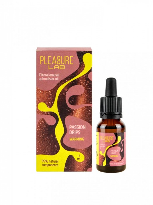 Капли с согревающим эффектом Passion Drips Warming - 15 мл. - Pleasure Lab - купить с доставкой в Сургуте