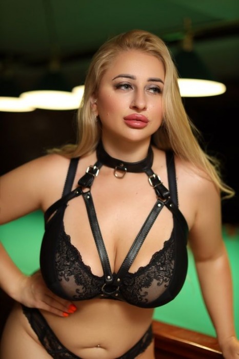 Черная кожаная сбруя с ошейником plus size из нежной кожи - БДСМ Арсенал - купить с доставкой в Сургуте