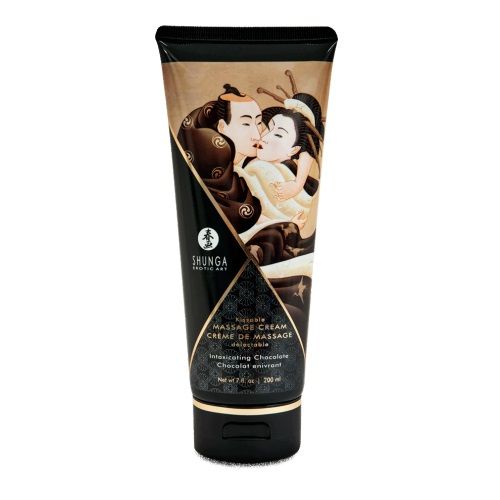 Массажный крем для тела с ароматом шоколада Intoxicating Chocolate - 200 мл. - Shunga - купить с доставкой в Сургуте