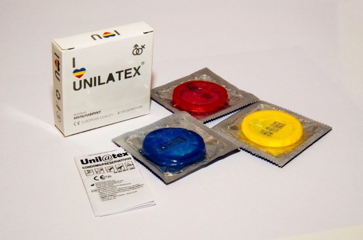 Разноцветные ароматизированные презервативы Unilatex Multifruits - 3 шт. - Unilatex - купить с доставкой в Сургуте