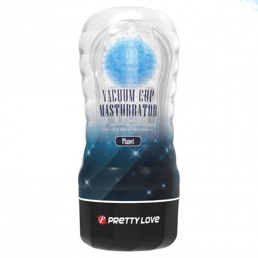 Прозрачный текстурированный мастурбатор Vacuum Cup Masturbator Planet - Baile - в Сургуте купить с доставкой
