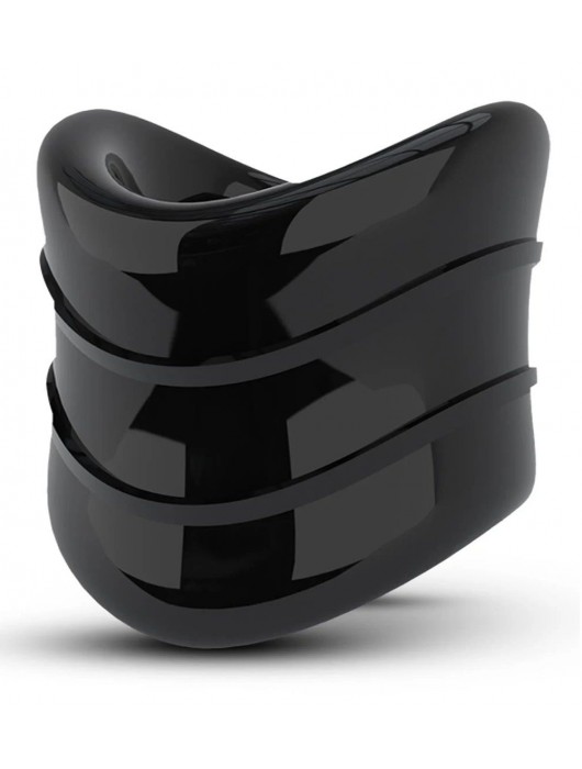 Черное эрекционное кольцо на мошонку Beef Ball Stretcher Snug X Long - Blush Novelties - в Сургуте купить с доставкой