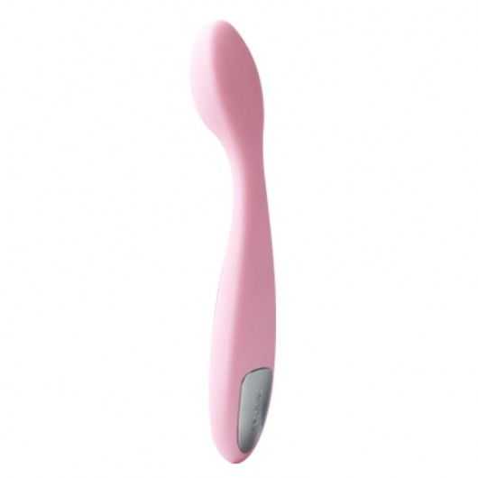 Нежно-розовый клиторальный вибратор Keri Pale Pink - 17 см. - Svakom