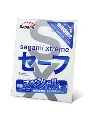 Презерватив Sagami Xtreme Ultrasafe с двойным количеством смазки - 1 шт. - Sagami - купить с доставкой в Сургуте