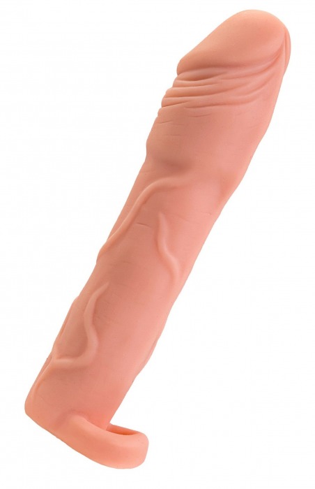 Телесная удлиняющая насадка с подхватом - 19 см. - ToyFa - в Сургуте купить с доставкой