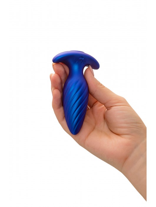 Синяя анальная вибровтулка Closs с управлением через приложение - ToyFa