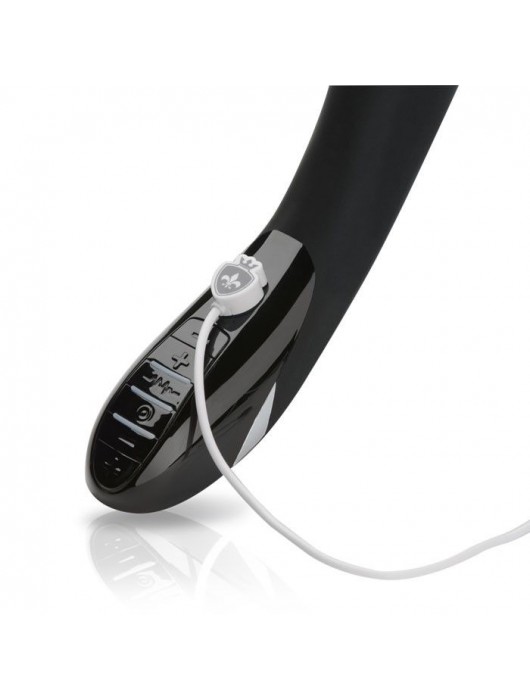Вибратор с электростимуляцией Sizzling Simon Black Edition - 27 см. - MyStim - купить с доставкой в Сургуте