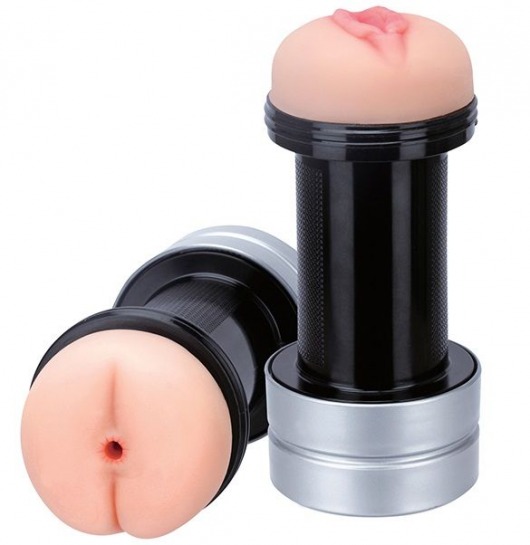 Мастурбатор 2-в-1 REALSTUFF 2 IN 1 HUMMER ANUS   VAGINA: вагина и анус - Dream Toys - в Сургуте купить с доставкой