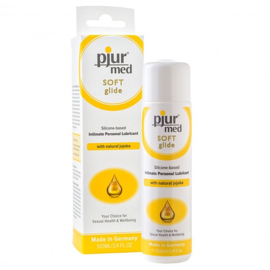 Силиконовый лубрикант с жожоба pjur MED Soft glide - 100 мл. - Pjur - купить с доставкой в Сургуте