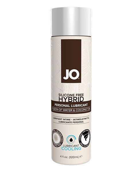 Водно-масляный лубрикант с охлаждающим эффектом JO Silicon free Hybrid Lubricant COOLING - 120 мл. - System JO - купить с доставкой в Сургуте