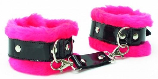 Розовые наручники с мехом BDSM Light - БДСМ Арсенал - купить с доставкой в Сургуте