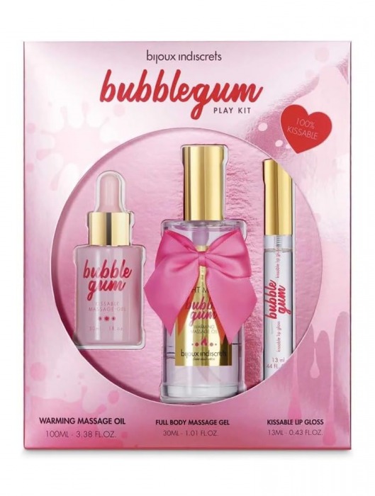 Набор средств для массажа и ласк Bubblegum Play Kit - Bijoux Indiscrets - купить с доставкой в Сургуте