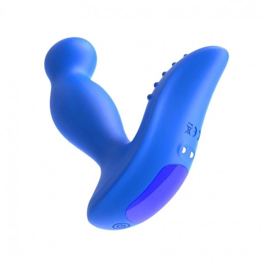 Синий вибромассажер простаты 3,5’’ Remote Control P-spot Massager - 12,5 см. - Erokay - в Сургуте купить с доставкой