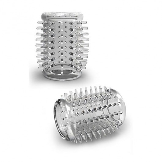 Прозрачная насадка с шипами STAY HARD COCK SLEEVE 01 CLEAR - Blush Novelties - в Сургуте купить с доставкой