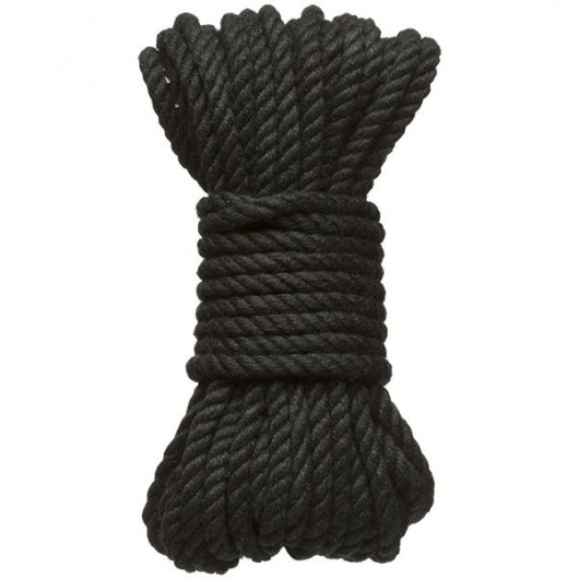 Черная верёвка для связывания и фиксации Bind Tie - 9,14 м. - Doc Johnson - купить с доставкой в Сургуте