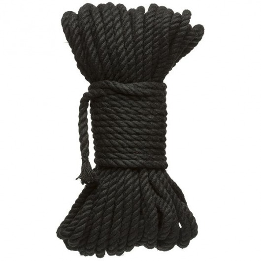 Черная верёвка для связывания и фиксации Bind Tie - 15,24 м. - Doc Johnson - купить с доставкой в Сургуте