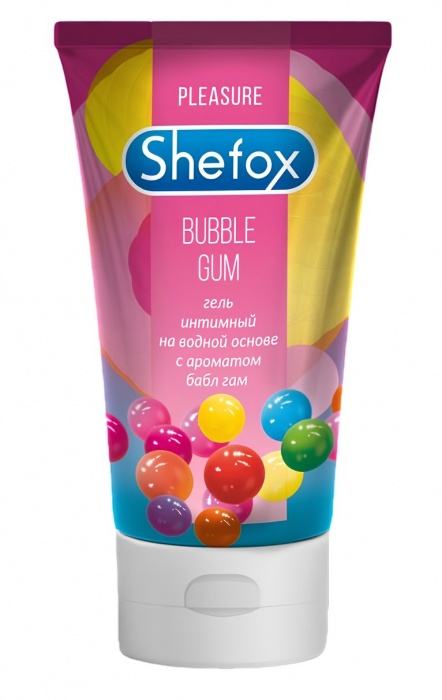 Интимная гель-смазка Shefox «Бабл гам» - 50 мл. - Shefox - купить с доставкой в Сургуте