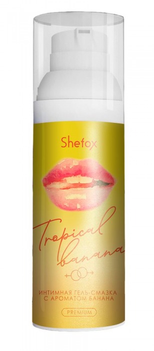 Интимная гель-смазка Shefox Premium «Тропический банан» - 50 мл. - Shefox - купить с доставкой в Сургуте