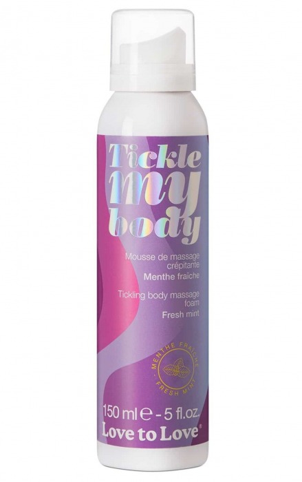 Массажная хрустящая пенка Tickle My Body Fresh Mint с ароматом мяты - 150 мл. - Love to Love - купить с доставкой в Сургуте
