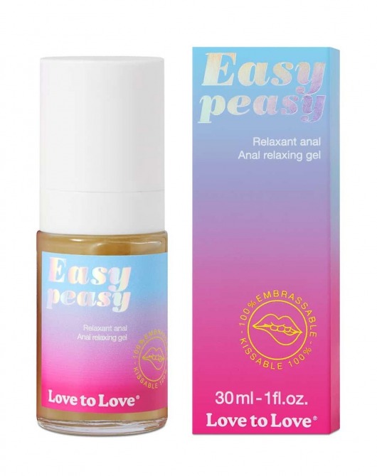 Анальный расслабляющий гель Easy Peasy - 30 мл. - Love to Love - купить с доставкой в Сургуте
