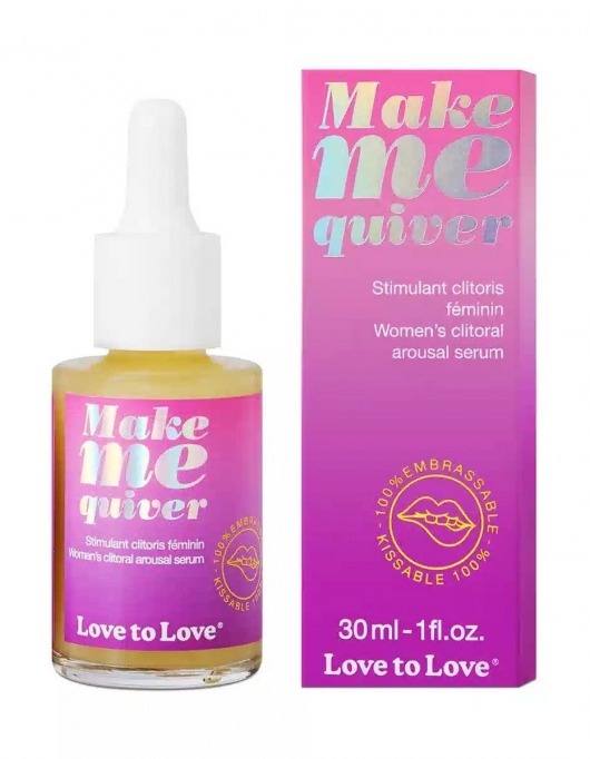 Возбуждающие капли для клитора Make Me Quiver - 30 мл. - Love to Love - купить с доставкой в Сургуте