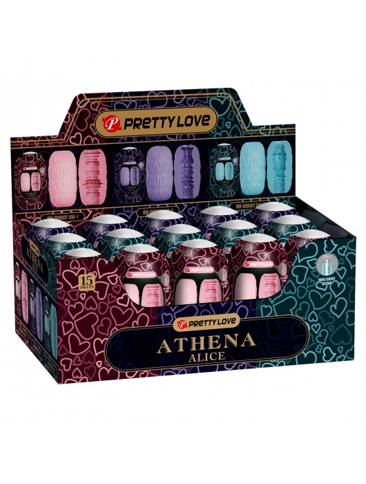 Набор из 15 мастурбаторов Athena Alice - Baile - в Сургуте купить с доставкой