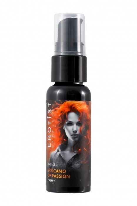 Гель с эффектом вибрации Volcano Of Passion со вкусом вишни - 25 мл. - Erotist Lubricants - купить с доставкой в Сургуте