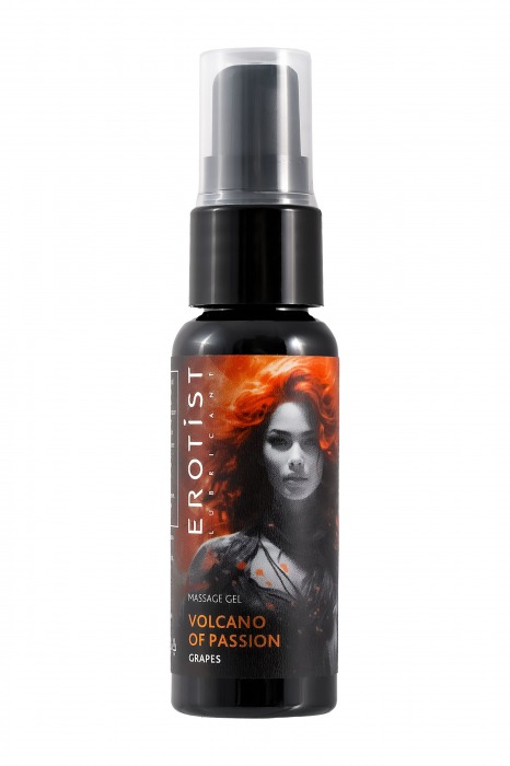 Гель с эффектом вибрации Volcano Of Passion со вкусом винограда - 25 мл. - Erotist Lubricants - купить с доставкой в Сургуте