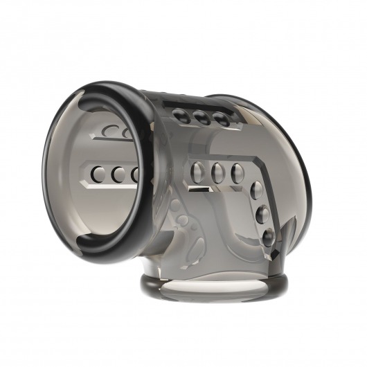 Дымчатая насадка на пенис и мошонку - Baile - в Сургуте купить с доставкой