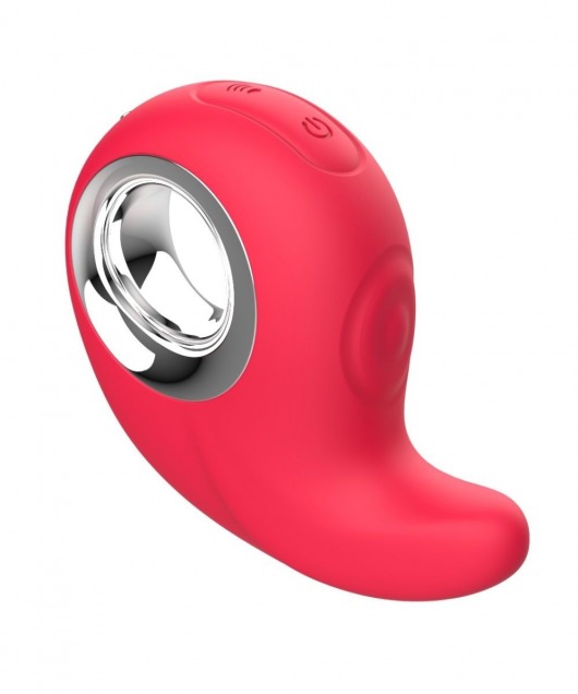 Красный клиторальный массажер с функцией постукивания - Secwell