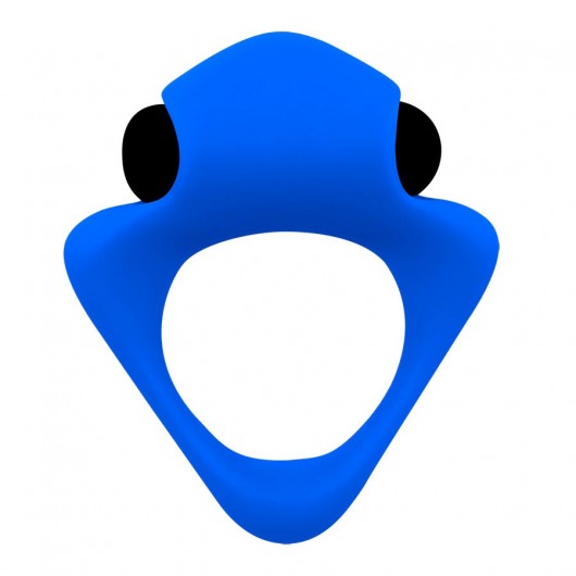 Синее эрекционное кольцо Wooomy Tribeс с вибрацией - Adrien Lastic - в Сургуте купить с доставкой