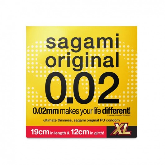 Презерватив увеличенного размера Sagami Original 0.02 XL-size - 1 шт. - Sagami - купить с доставкой в Сургуте