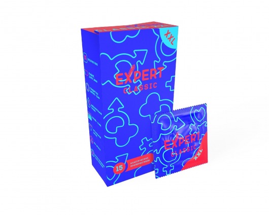 Презервативы увеличенного размера Expert Classic XXL - 15 шт. - Expert - купить с доставкой в Сургуте