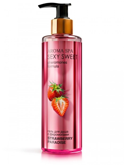 Гель для душа с феромонами и ароматом клубники Strawberry Paradise - 200 мл. -  - Магазин феромонов в Сургуте