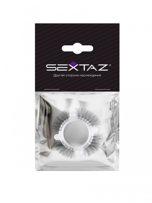 Эластичное кольцо с «ресничками» и 4 шариками - Sextaz - в Сургуте купить с доставкой