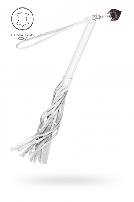 Белая кожаная плеть - 50 см. - Pecado - купить с доставкой в Сургуте